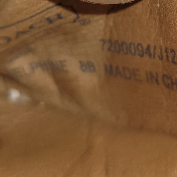 Coach Size 8 B Brown & Tan Leather Ballet Flats - Picture 7 of 7